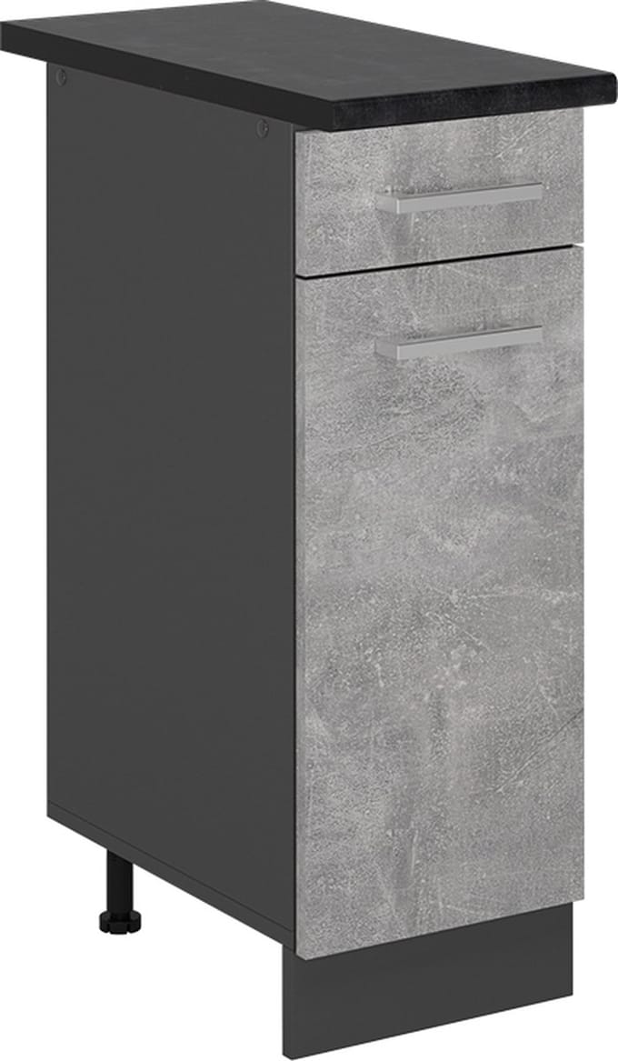Vicco R-Line Keukenonderkast – 30 cm, WB Antraciet Beton