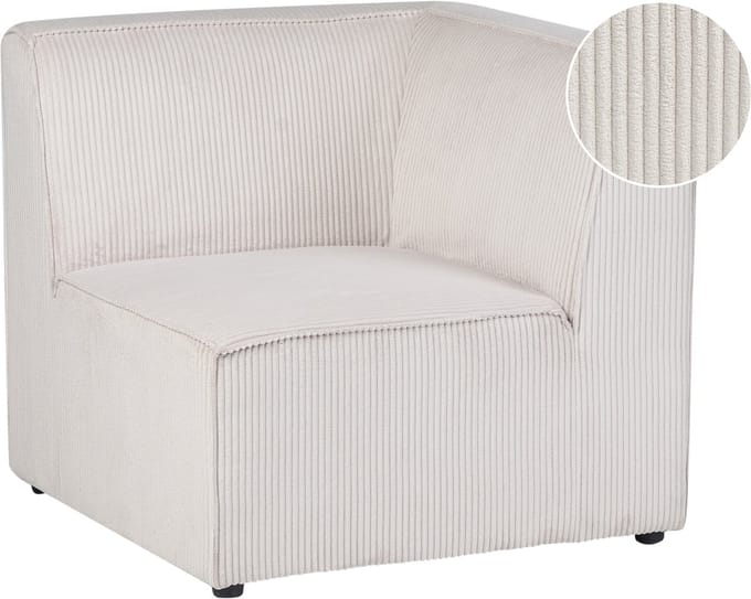 LEMVIG - Hoekmodule - Beige - Rechtszijdig - Corduroy