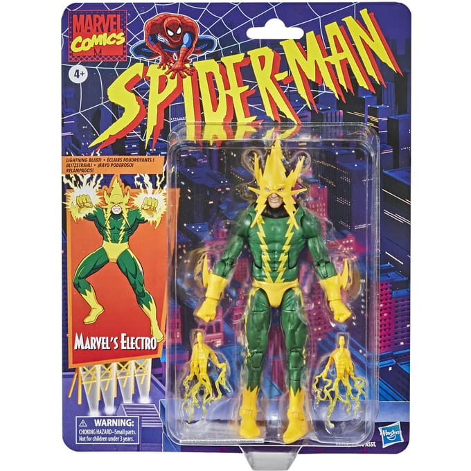 Spider-Man Marvel Legends Retro Action Figure Marvel's Electro 15 cm