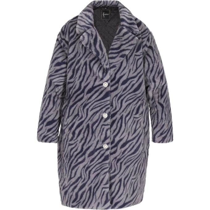 Faina Jas Dames grijs/zwart