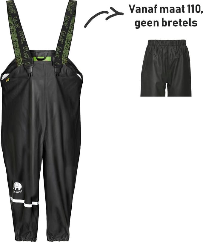 CeLavi Regenbroek kinderen - Zwart - maat 90 (86-98cm)