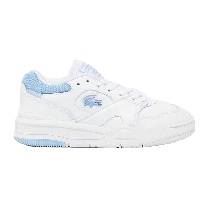 Lacoste Dames/Dames Lineshot Leren Tennistrainers (Wit/blauw)
