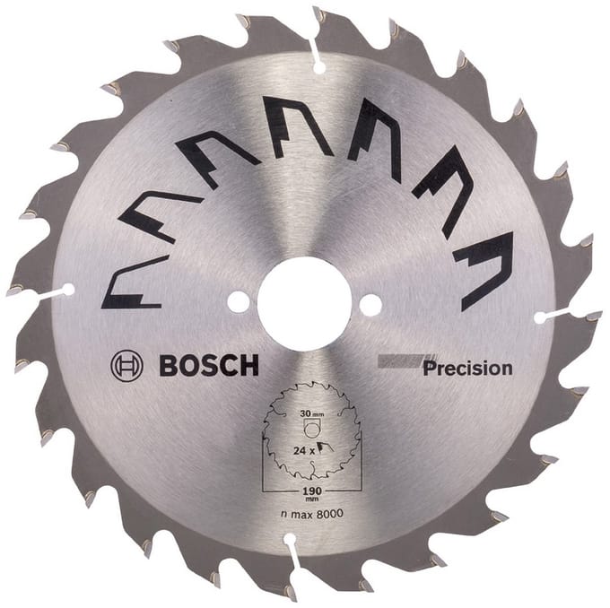 Bosch Cirkelzaagblad Precision - 190 x 30 x 2,5 mm - 24