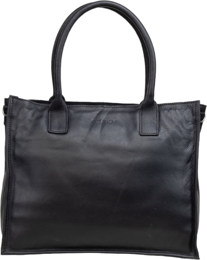 DSTRCT Preston Park Dames laptoptas - 15 inch - Werktas A4 - Leer - Zwart