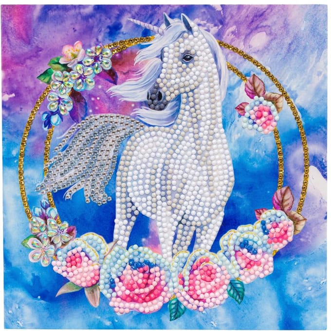 Diamond Painting "Crystal Art Card" - Unicorn Garland