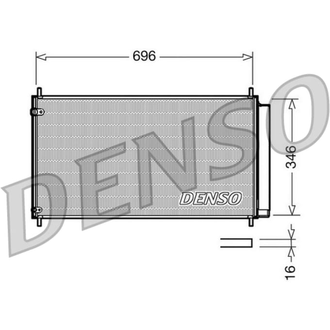 Condensator, airconditioning DENSO DCN50022