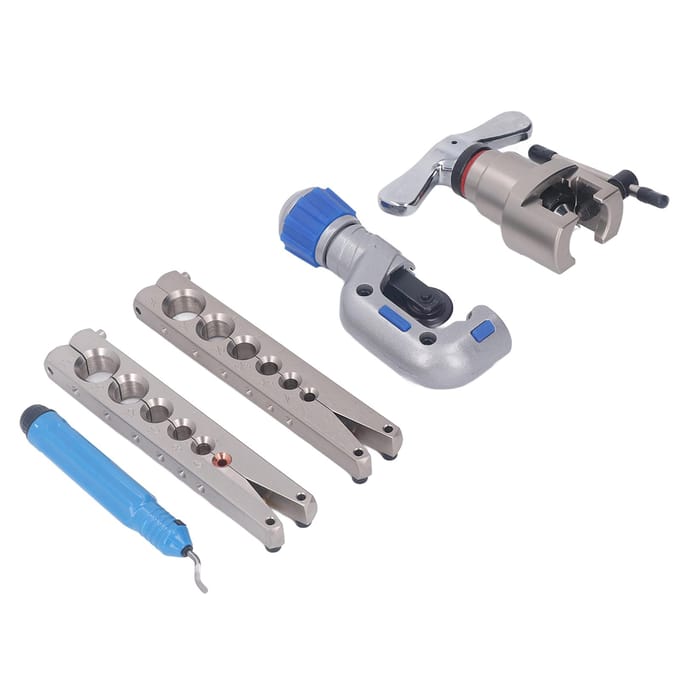 Flaregereedschapskit Set Excentrische Pijpuitzetter Zware Flaregereedschapset 45 Graden Kegel gray