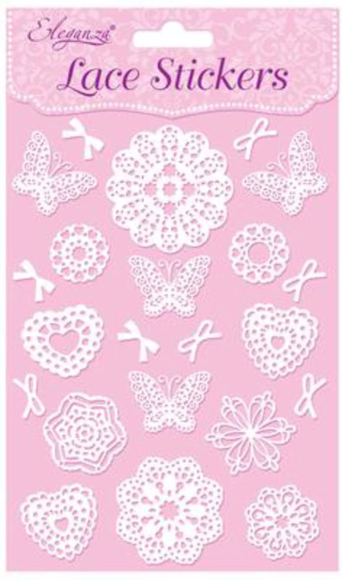 Oaktree - Stickers Eleganza Kanten Patroon Selectie B Wit No.01