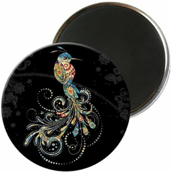 Ronde kolibrie magneet Kiub Bug Art Jewels