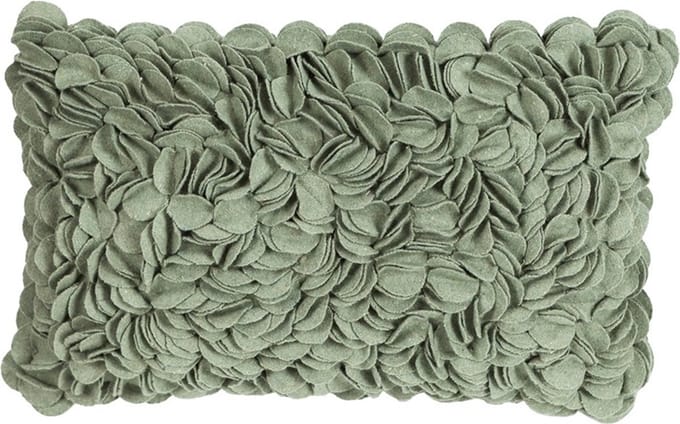 Bed Of Roses Groen Kussen -30 X 50