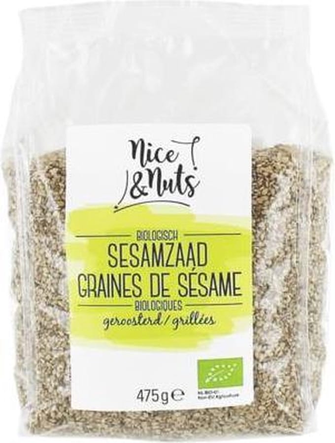 Nice & Nuts Sesamzaad geroosterd bio 475 Gram
