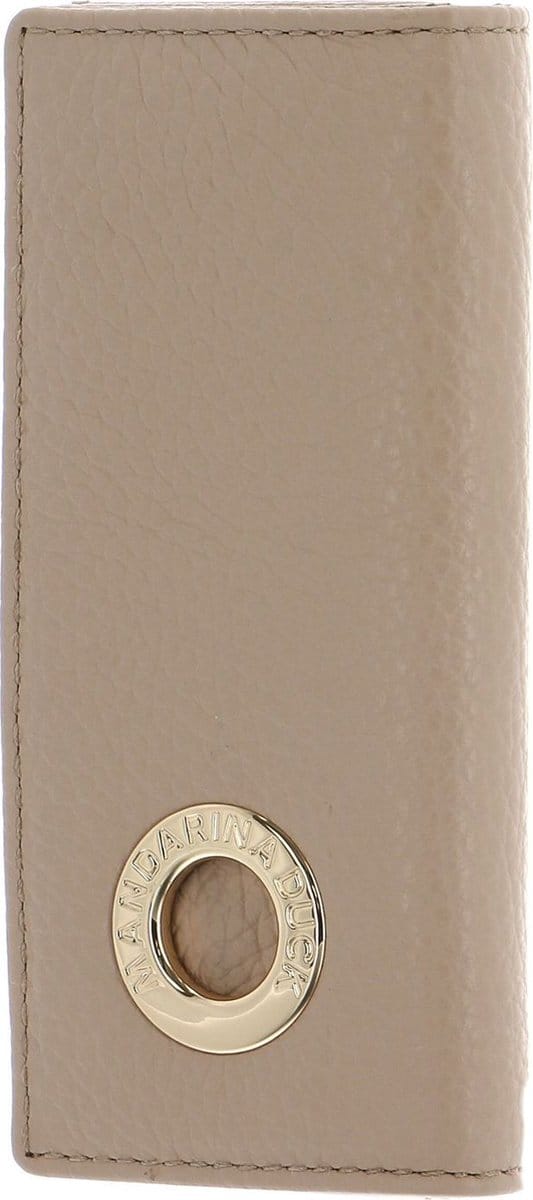 MANDARINA DUCK Leren Sleutelgeval Mellow Leather Key Holder Lamb's Wool Beige