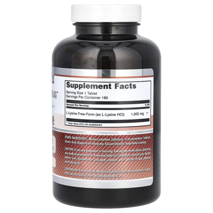 L-Lysine, 1000Mg, 180 Tabletten