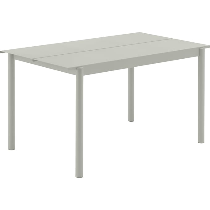 Muuto Linear Steel Tafel - grijs - 140 x 75 cm