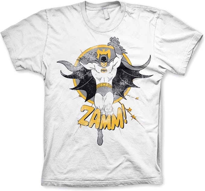 DC Comics Batman Heren Tshirt -L- Zamm! Wit