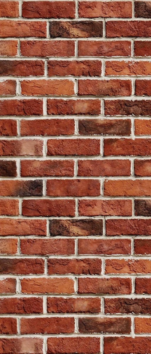 Fotobehang Brick Wall | DEUR - 211cm x 90cm | 130g/m2 Vlies