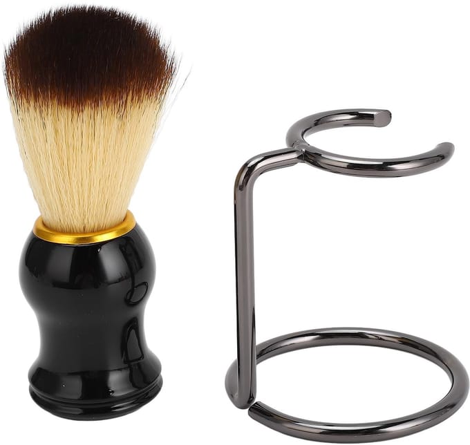 NTH products- Scheerkwast met houder - Scheerkwast set - Scheerzeep voor mannen - Scheerkom - Baardborstel - Heren scheeraccessoires - Scheerborstel