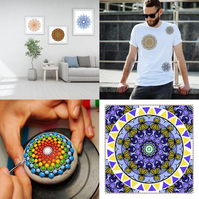 44 Stuks Mandala Dotting Tools DIY Schildersjablonen Ball Palette Verfkwasten Multifunctioneel 44pcs  type-1 blue