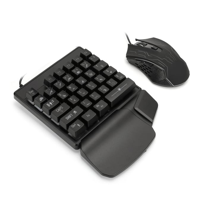 Eenhandig Toetsenbord Muis Set Manipulator Gevoel ESports Universele Accessoires JX200