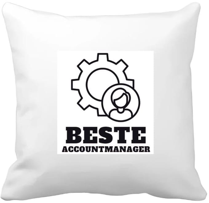 Akyol - beste accountmanager Kussen hoes - Beste accountmanager - collega - welkom - afscheid - 40 bij 40 cm