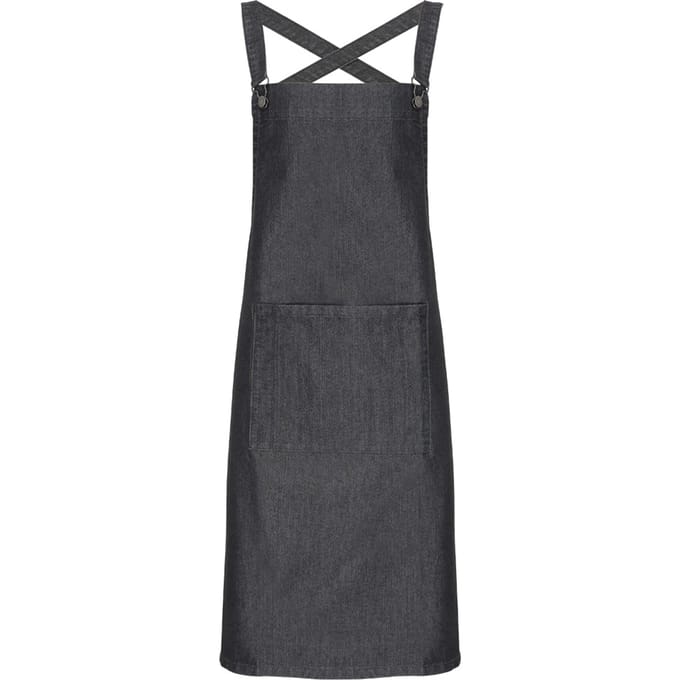 Premier Cross Back Barista Slabberschort (Zwarte denim)