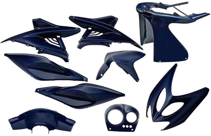 Plaatset Yamaha Aerox tot bj. 2014 9 delig blauw metallic