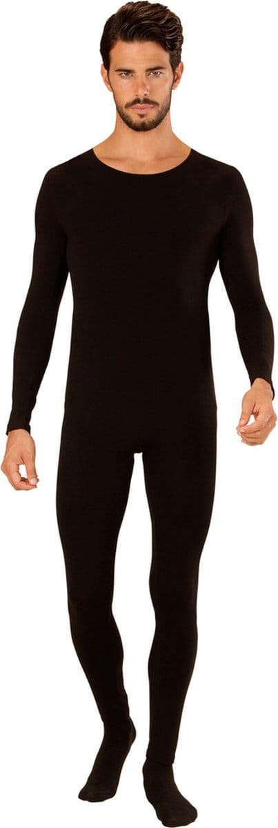 Unicolor Bodysuit Zwart - Man