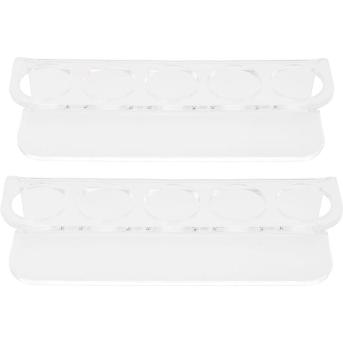 Koelkast Vialhouder Ruimtebesparende Acryl Vial Wandrek voor 2,5 cm Diameter Vial white