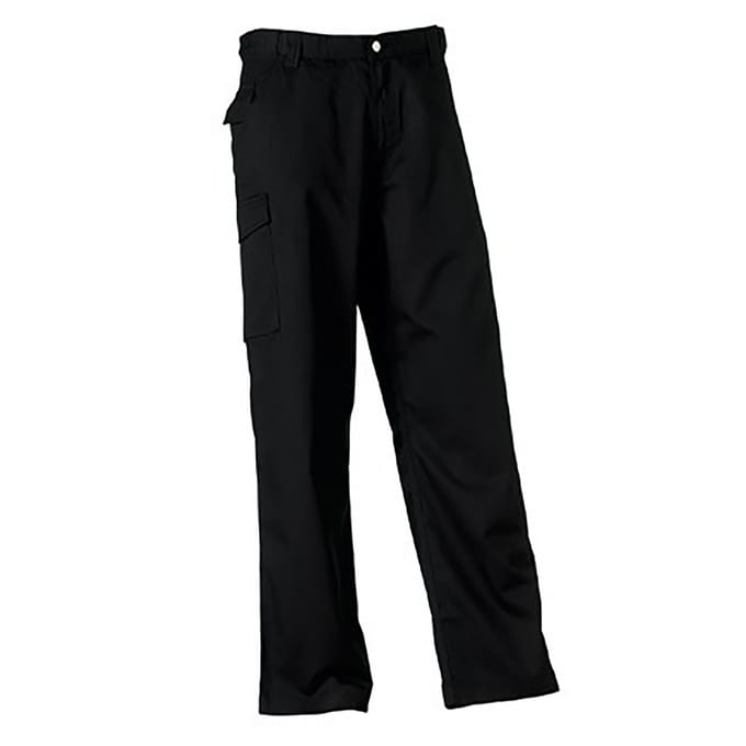 Russell Werkkleding Heren Polycotton Twill Broek / Broek (Lang) (Zwart)