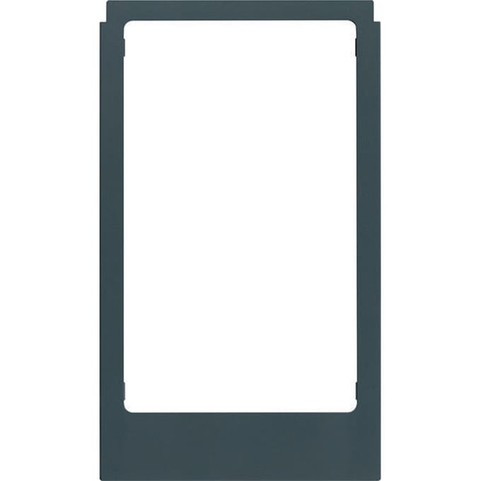 Groot, hoekig, mat antraciet kunststof design frame - WD2217
