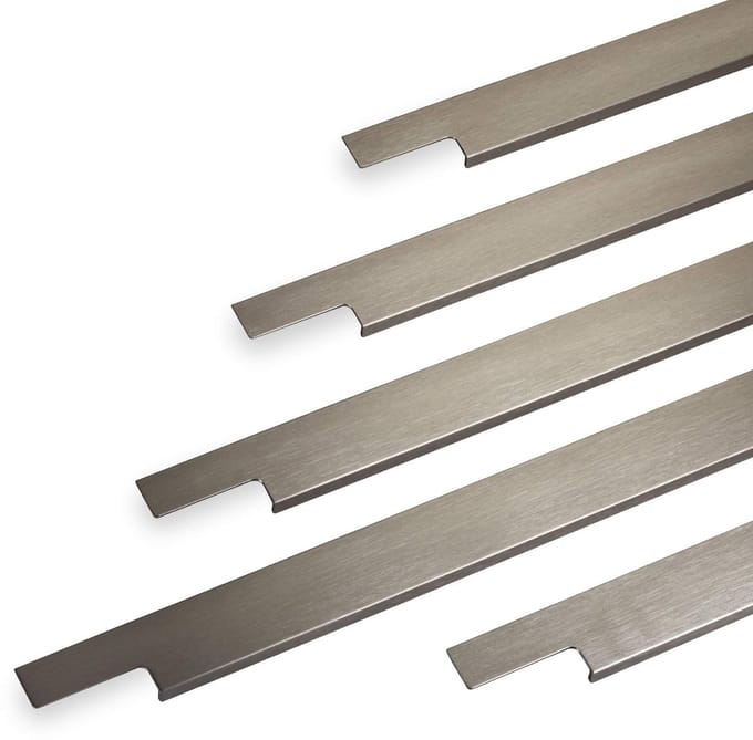 Meubelgreep Slim Lengte 295 mm RVS-optiek geborsteld Greeplijst van SOTECH