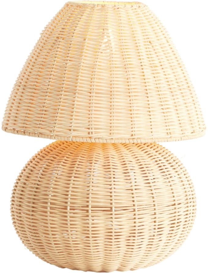 Tafellamp - naturel - Mavon - rotan - Ø 28cm - E27 - 1898084 - Light & Living