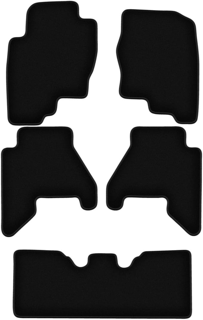 BASIC zwarte veloursmatten voor: Nissan Pathfinder R51 SUV (2004-2014)
