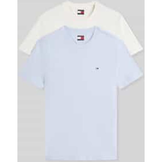 slim fit T-shirts van puur katoen in set van 2