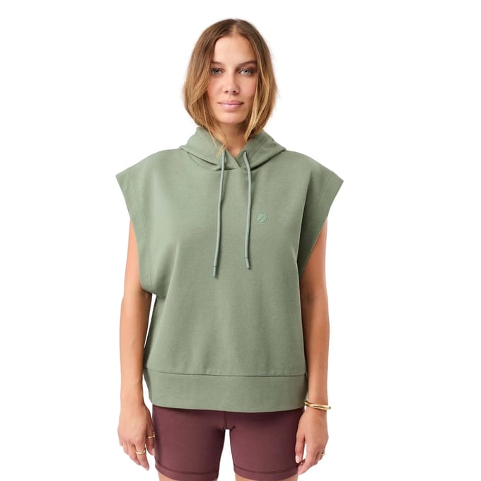 Mouwloos sweatshirt met capuchon voor dames Mandala