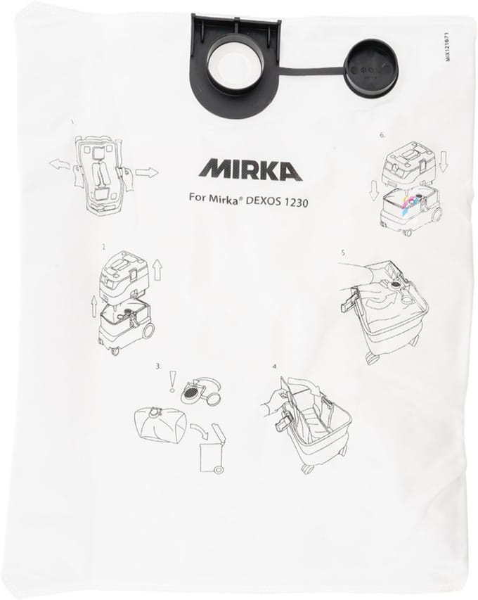 MIRKA DEXOS 1230 Fleece Stofzak - 5 stuks