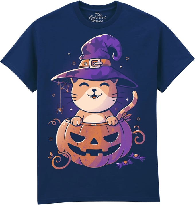 Spooky Kitten The Coloured House T-shirt 4XL