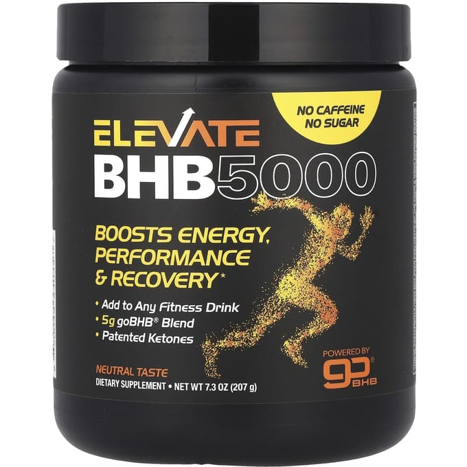 Real Ketones, Elevate BHB 5000, Neutraal, 7.3 oz (207 gr)