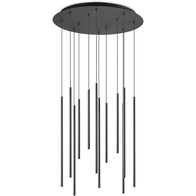 Ideal Lux Filo LED hanglamp 12-lamps zwart