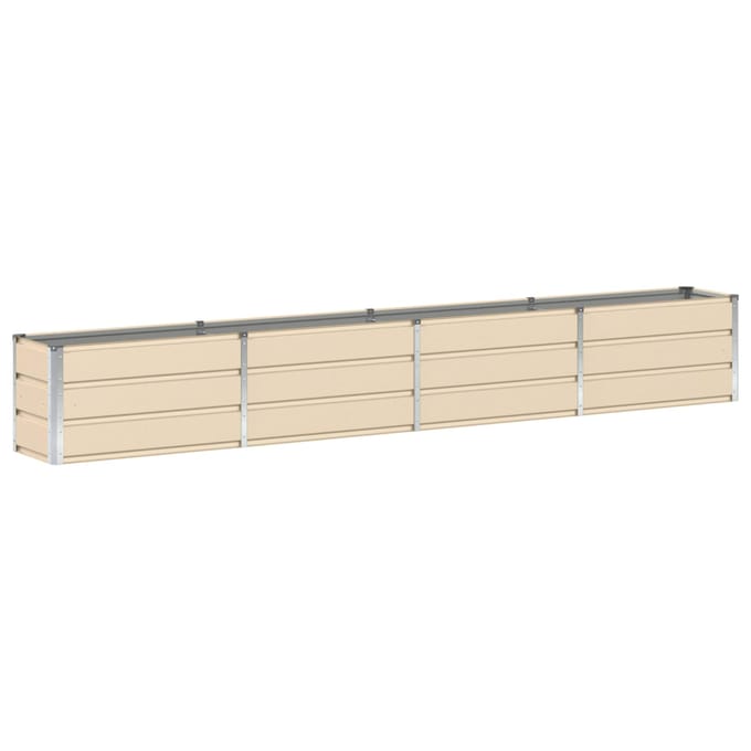 vidaXL - Plantenbak - Ivoor - 320 - x - 40 - x - 45 - cm - Staal