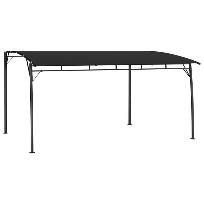 vidaXL - Zonneluifel - 4x3x2,55 - m - antracietkleurig