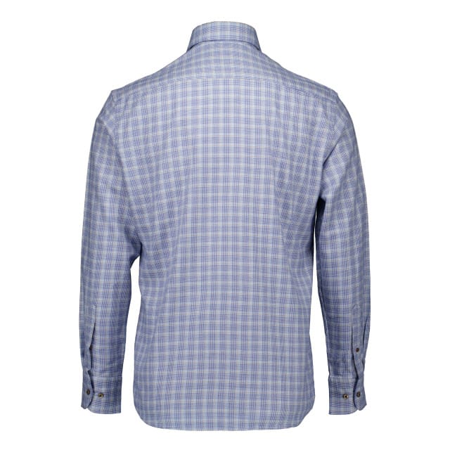 Eterna  Lange Mouw Overhemden Blauw 2574 17