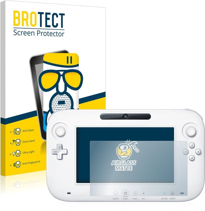 BROTECT - Screenprotector voor Nintendo Wii U GamePad (Controller) - Folie Beschermfolie Beschermglas matte