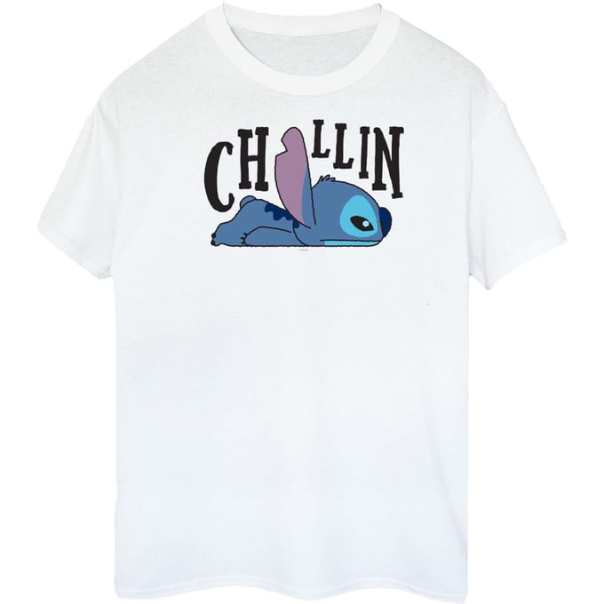 Disney Dames/Dames Lilo And Stitch Chillin Katoenen T-Shirt (Wit)