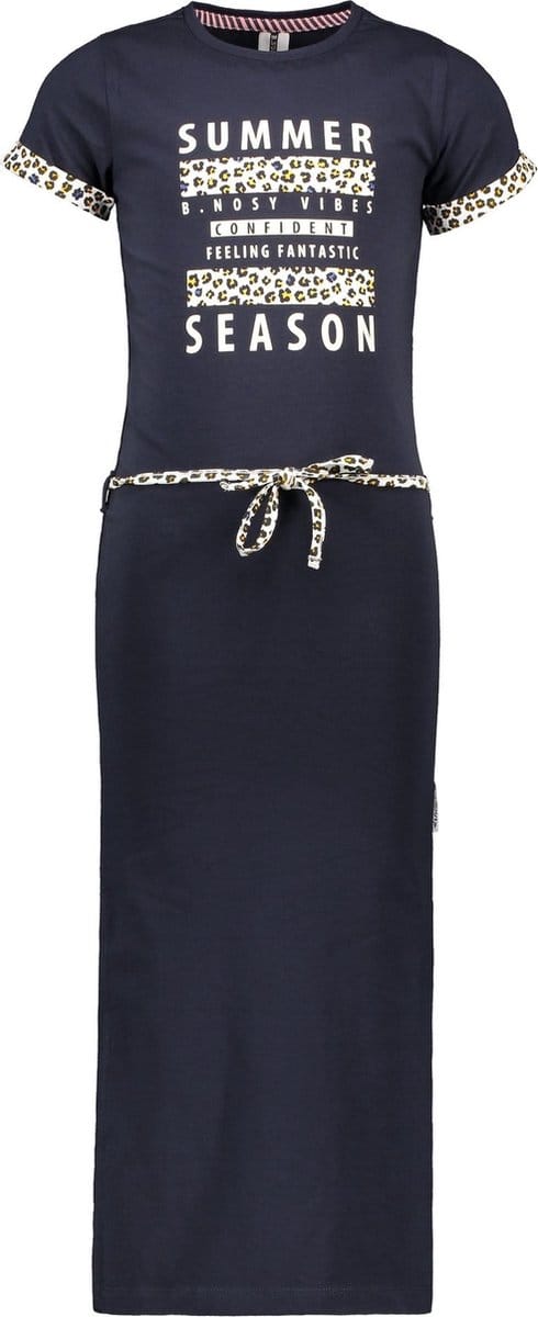 Meisjes maxi jurk - Marine blauw