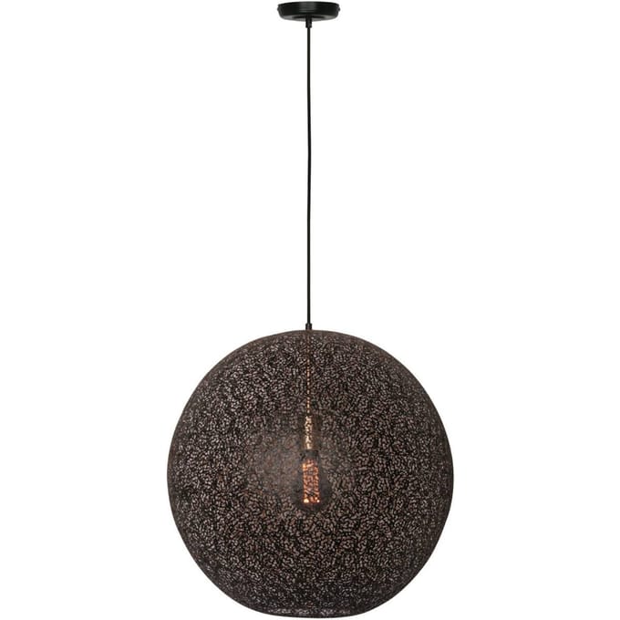 Freelight Hanglamp Oronero, Ø 60 cm, zwart/goud, metaal