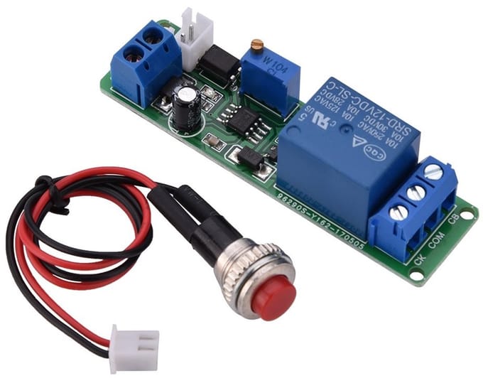 Dailygoody - Timer-schakelaarmodule - DC 12 V instelbare vertraging - Professioneel en gebruiksvriendelijk - Meerkleurig - Timer-relais voor optimale