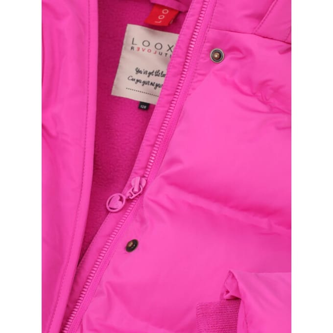 LOOXS Little Meisjes jas - Maat 122 in de kleur Roze van 100% Polyester - 2631-7220-201