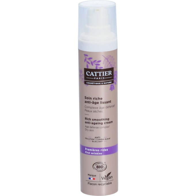 Cattier Soin Rich Smoothing Anti-ageing Cream - Age Defense Complex-Dry Skin 50 Serum