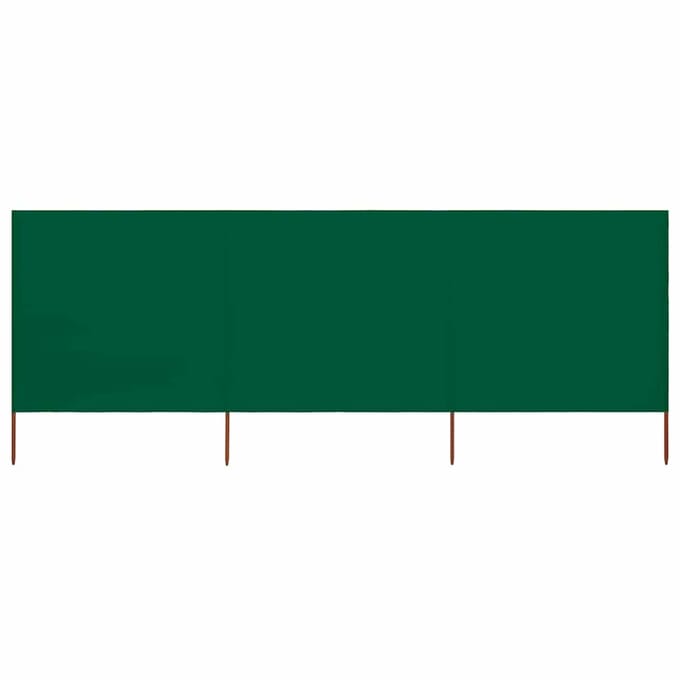 vidaXL - Windscherm - 3-panelen - 400x80 - cm - stof - groen
